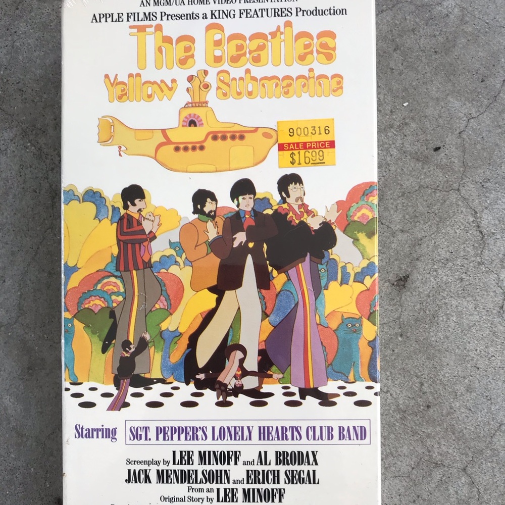 The Beatles Yellow Submarine VHS NEW